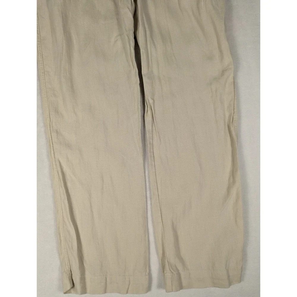 Jos. A. Bank‎ Mens Beige 100% Linen Straight Leg Dress Pants 36W